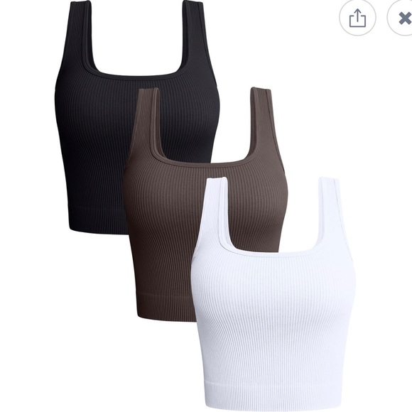 QQQ Women's Ribbed Tank top - brown - Picture 1 of 2